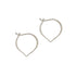 pair of silver Marrakesh hoop earrings frontal view