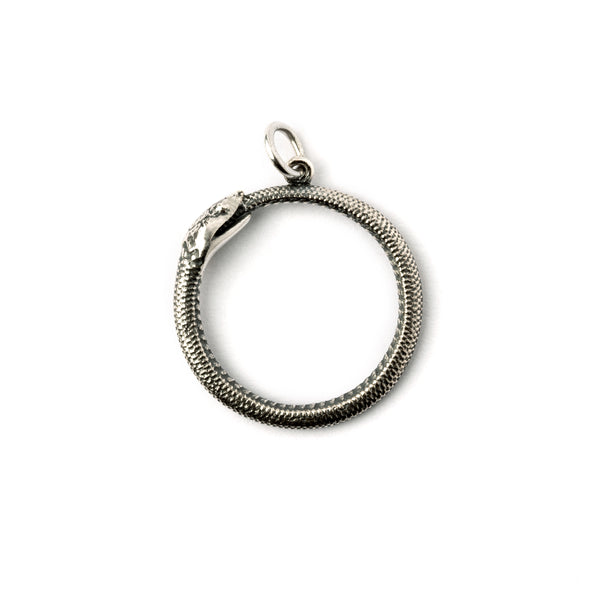Silver ouroboros pendant sales