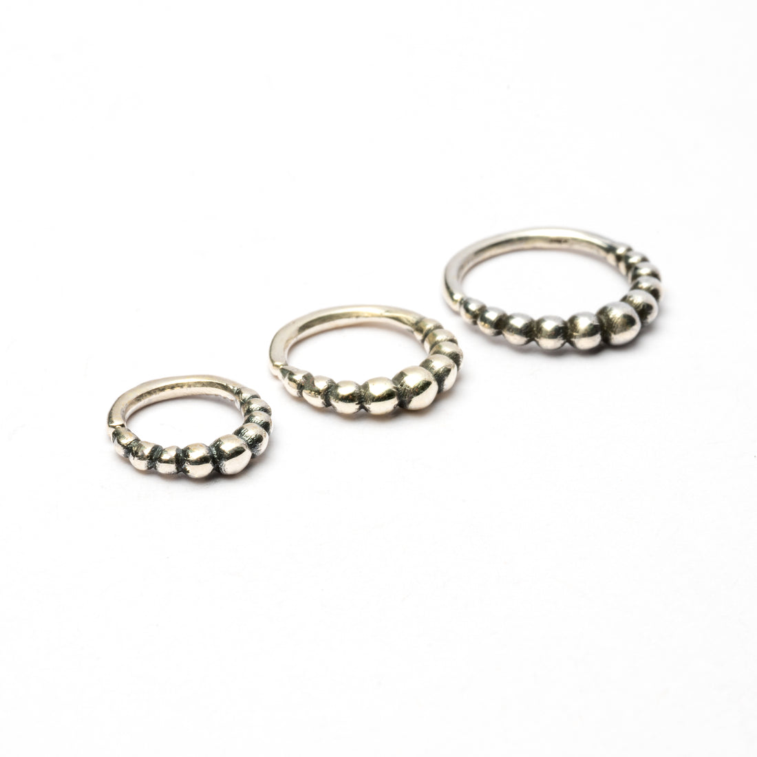 Sterling Silver Septum Ring frontal view