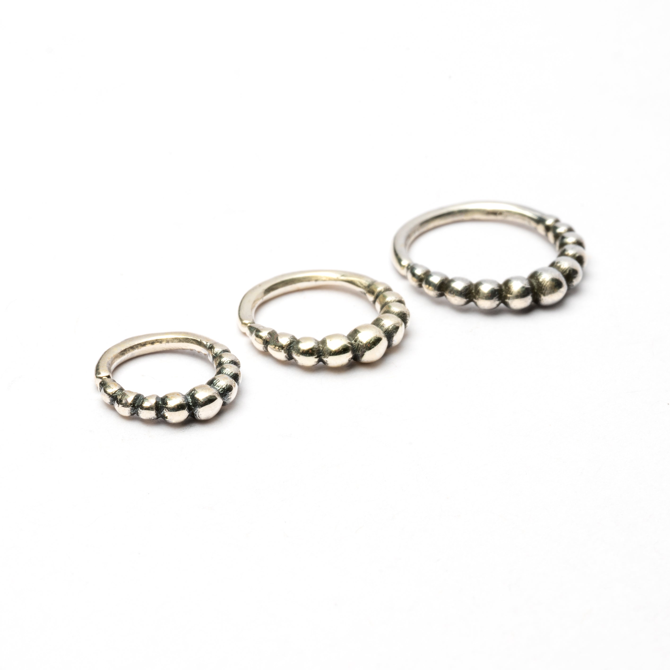 Sterling Silver Septum Ring frontal view