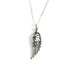 Silver Wing Necklace frontal view