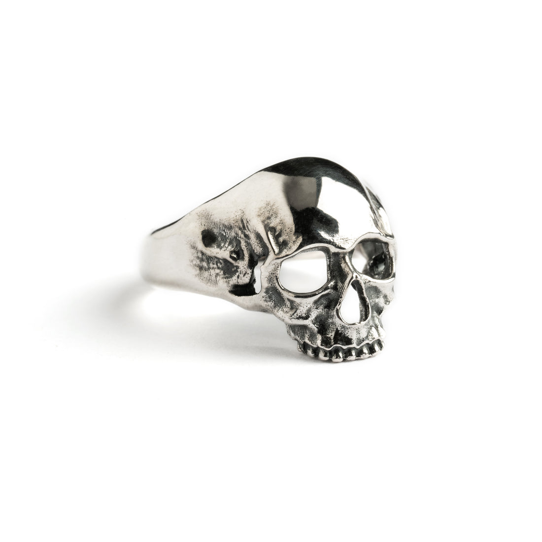 Silver Immortal Skull Ring right side view