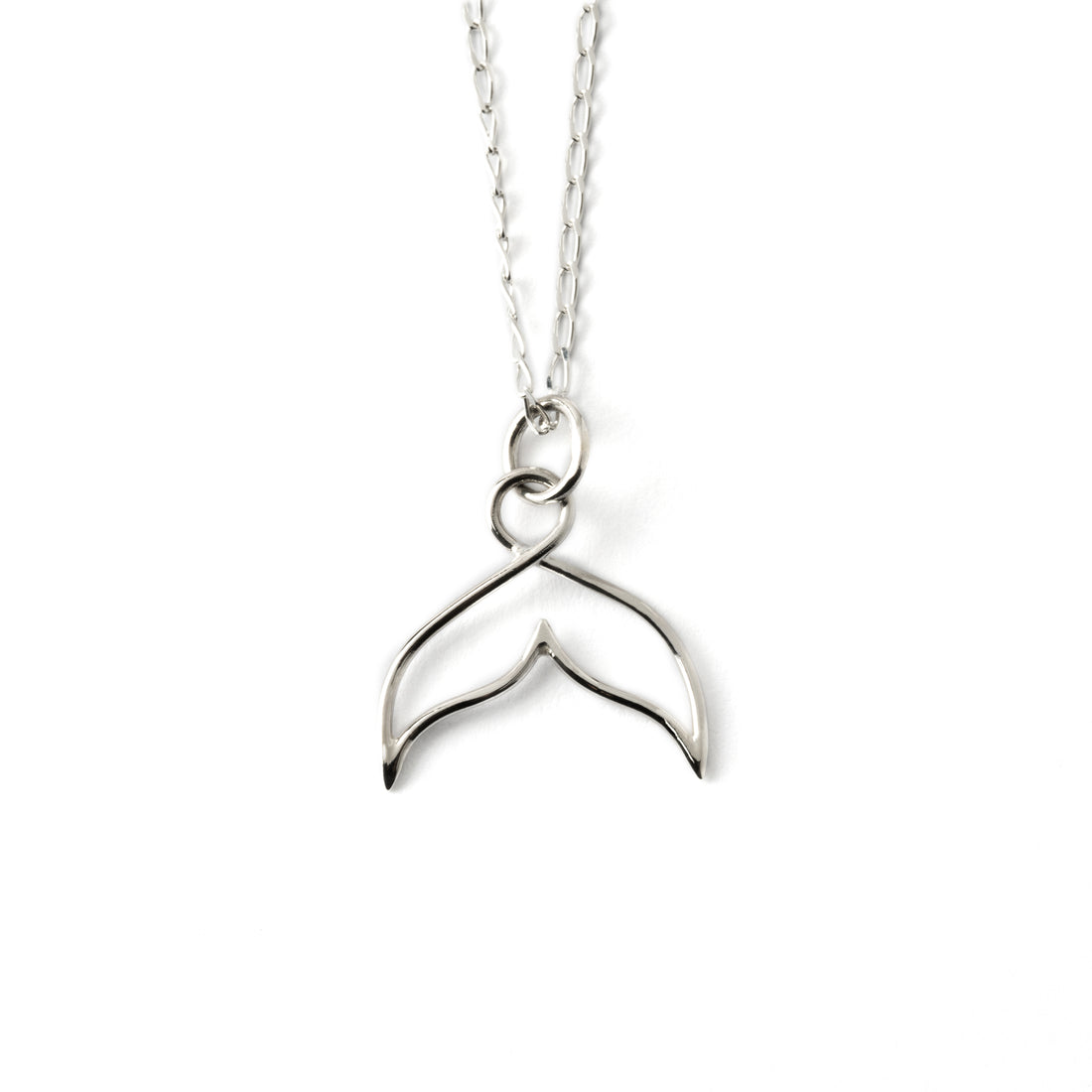 Silver-Wire-Whale-Tail-Charm