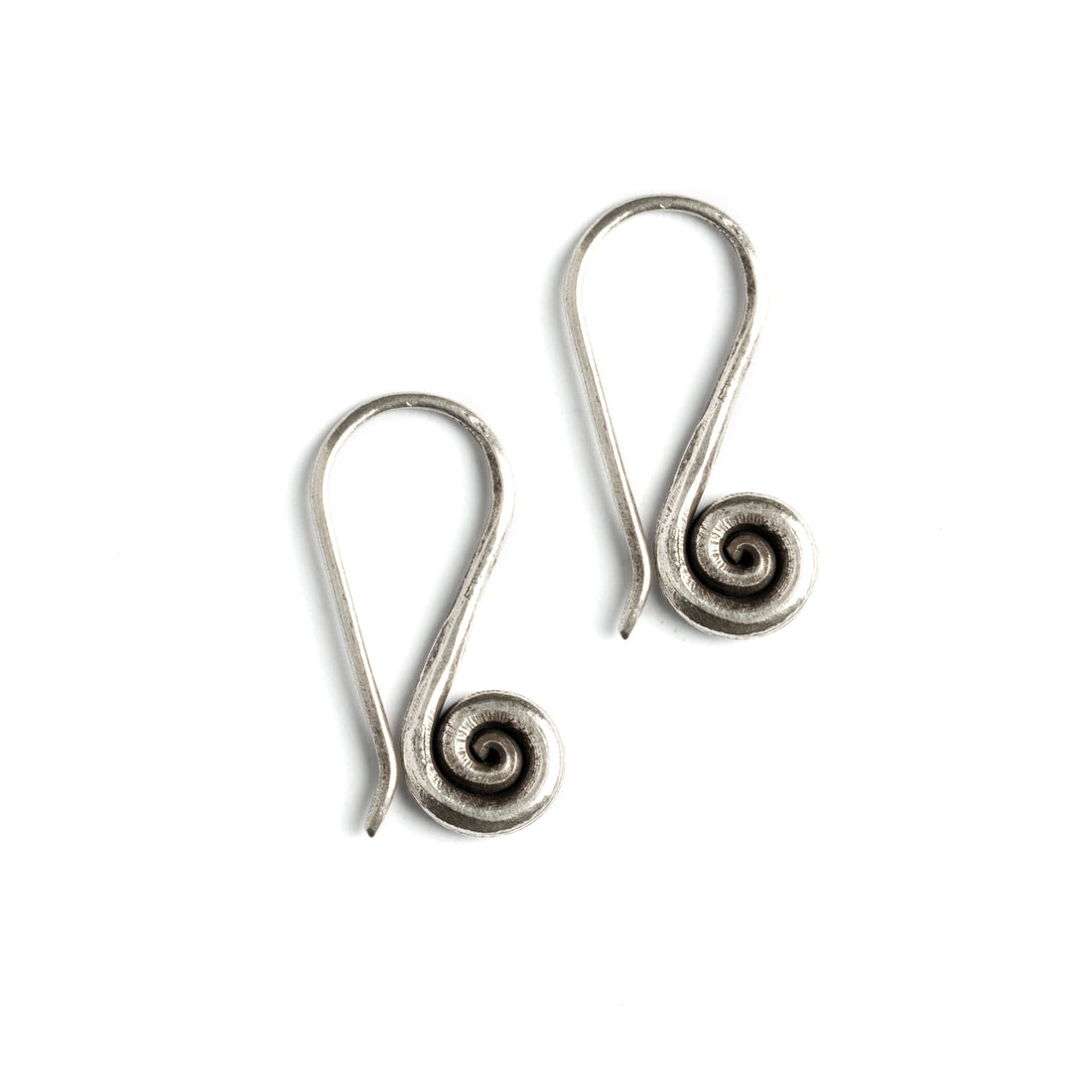 Tribal Silver Small Spirals frontal view