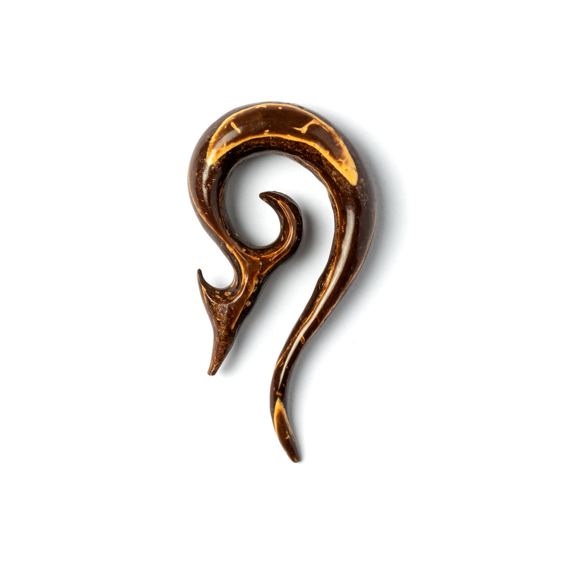 Solid Coconut Fishtail Hook