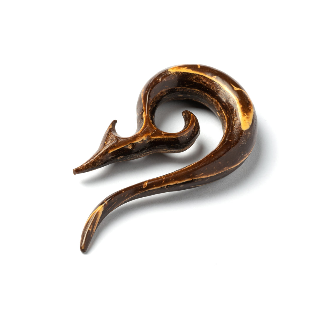Solid Coconut Fishtail Hook