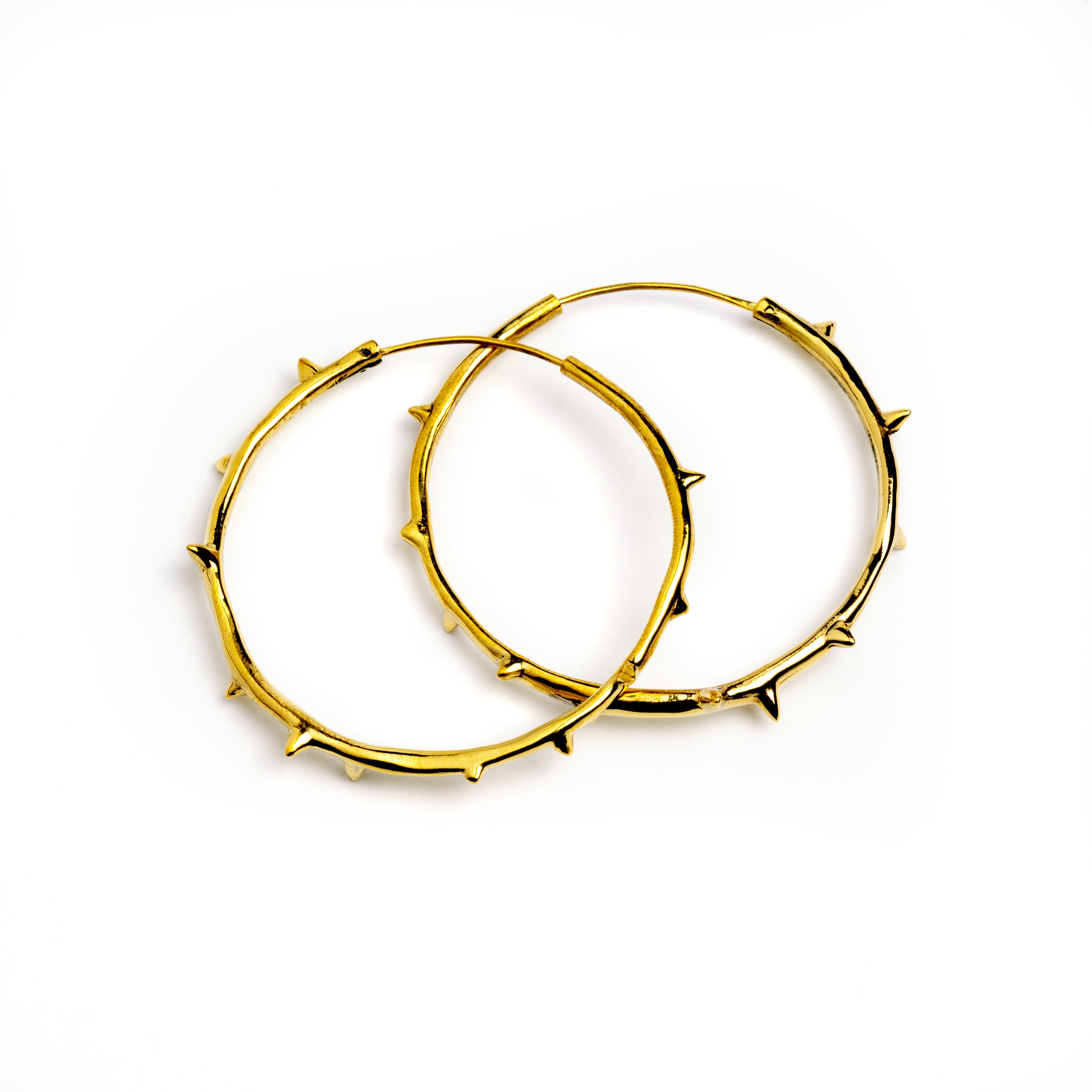 Thorn Spiky Hoops frontal view