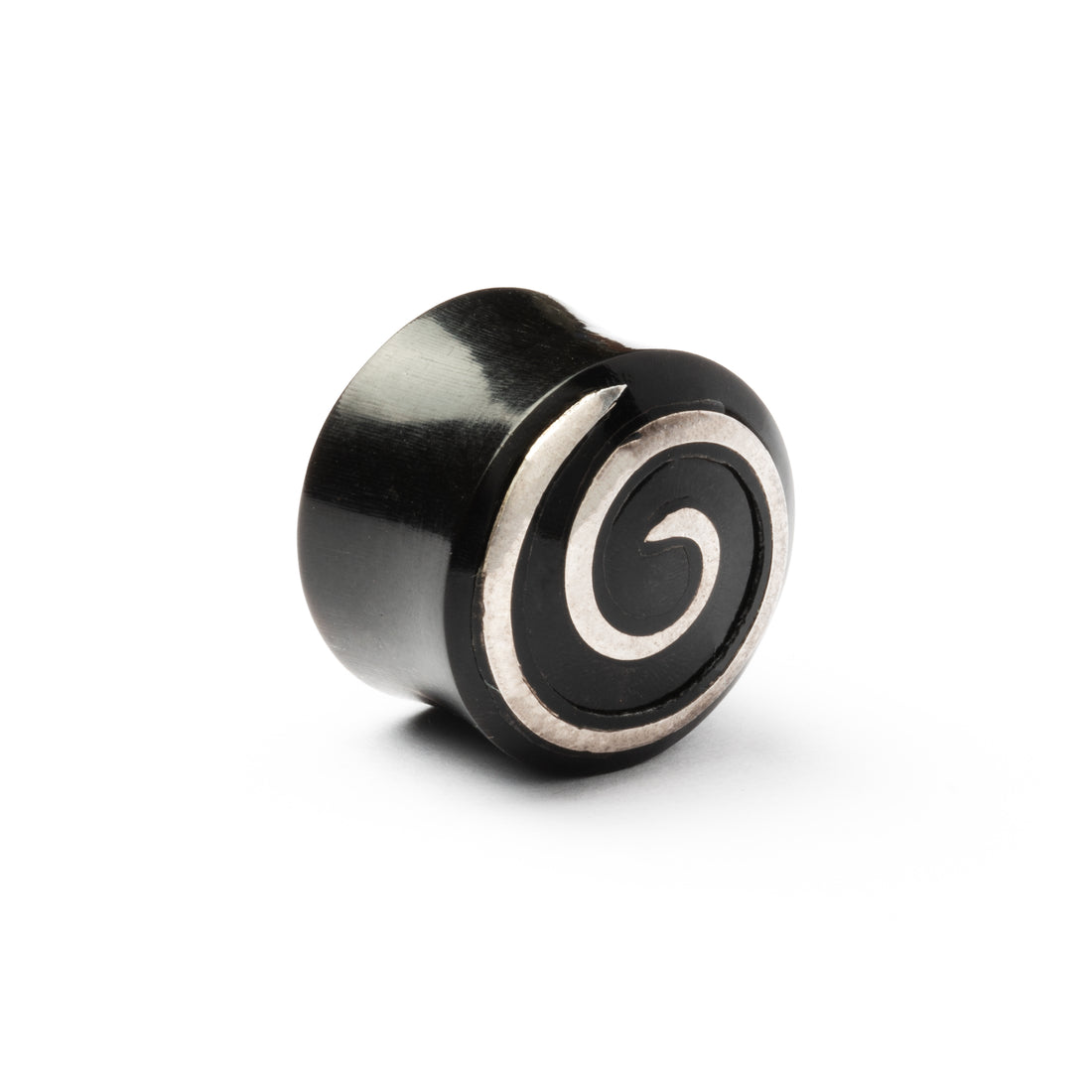Corne Spirale Et Bouchon Argenté