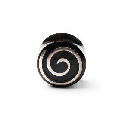 Spiral Horn And Silver Plug