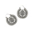 Sri Yantra Silver Hoops earrings frontal view