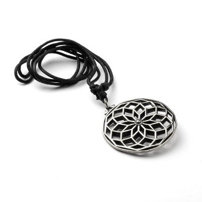 Star of Life and Turquoise Stone Brass Pendant