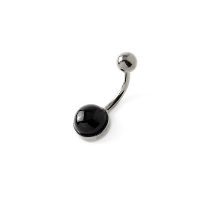Steel Belly Bar with Onyx right side view