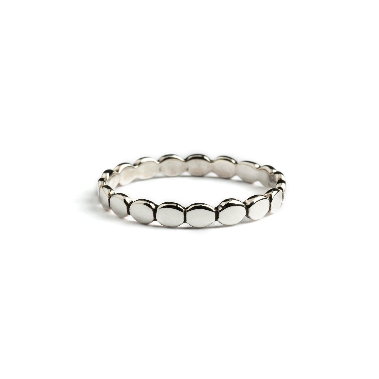 Sterling Silver Dotted tiny Ring