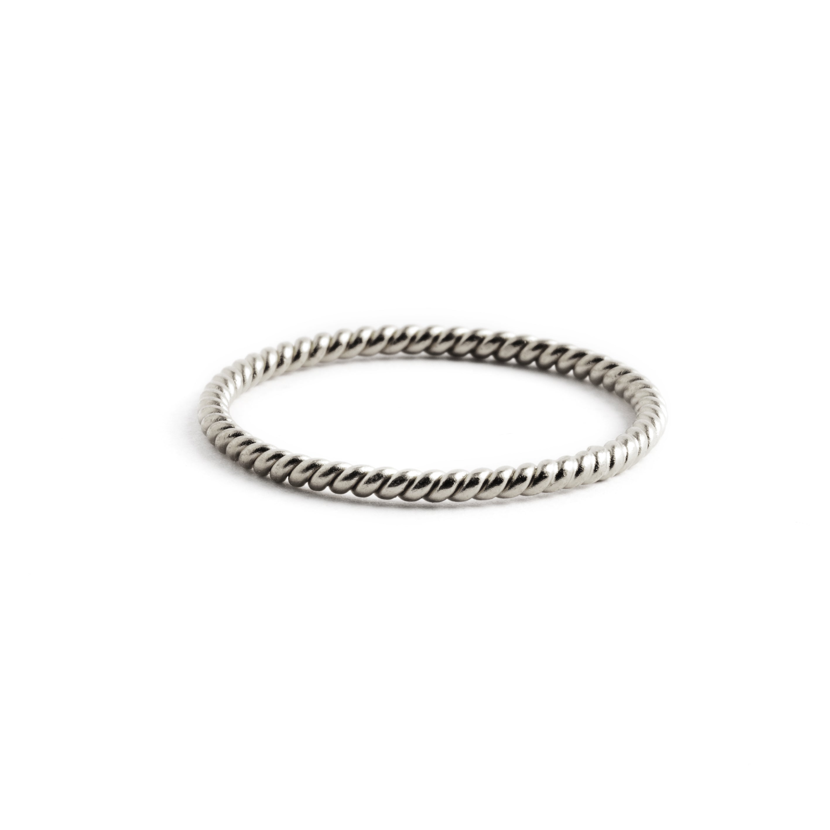 Sterling Silver Twisted Wire Stacking Ring