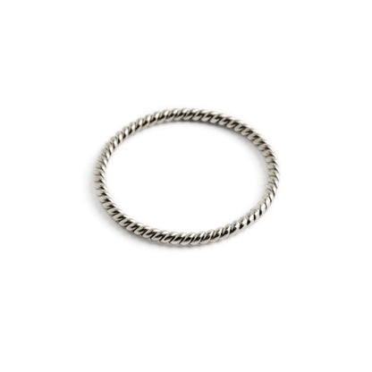 Sterling Silver Twisted Wire Stacking Ring