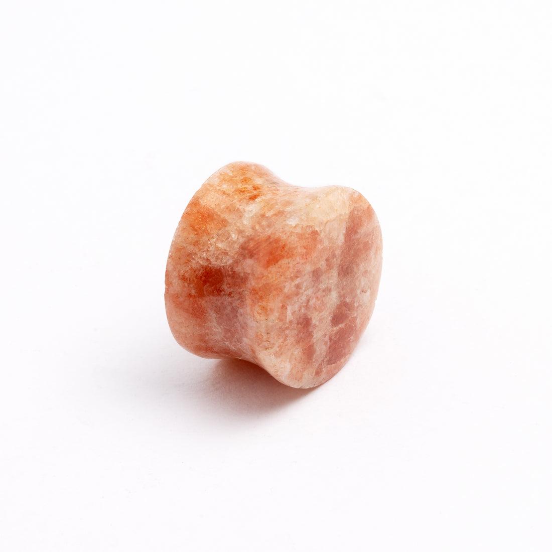 single Sunstone double flare ear plug right side view