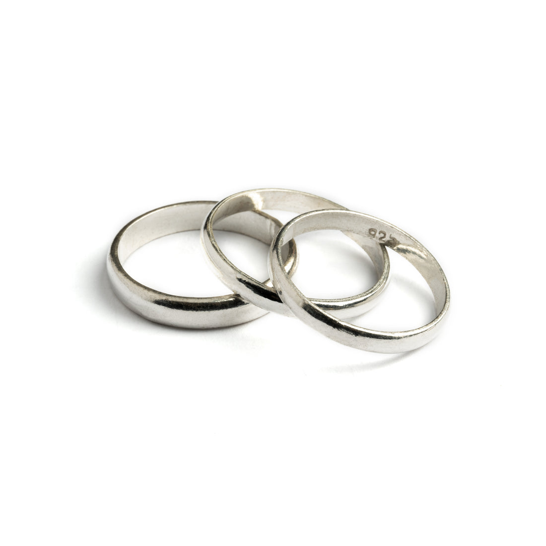Thin Tribal Silver Rings