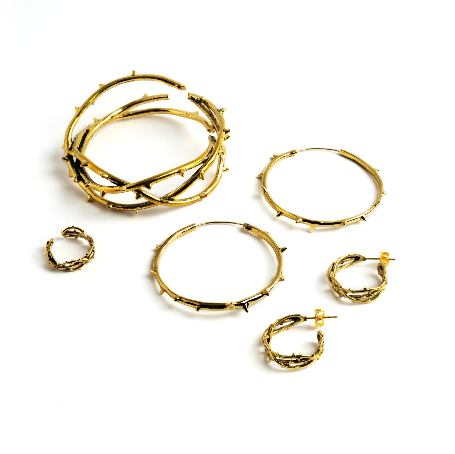 Thorn-jewelry-bracelet-ring-earrings
