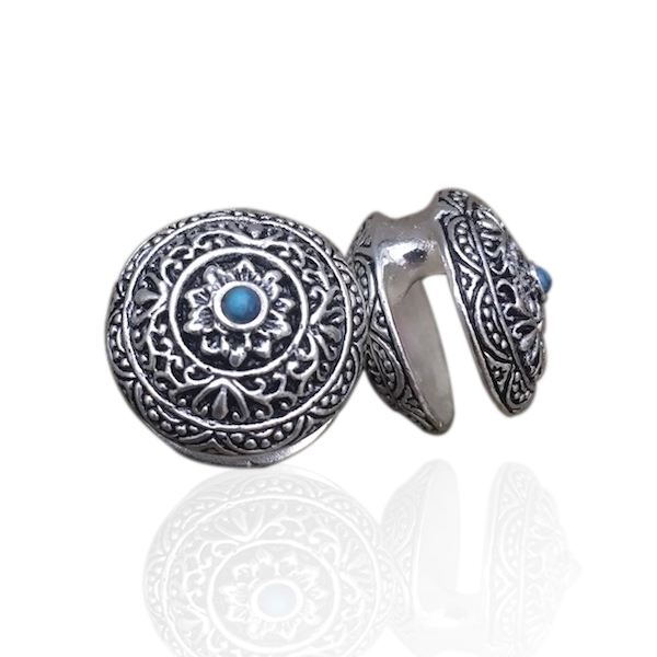 Tibetan styled  Ear Weight with Turquoise