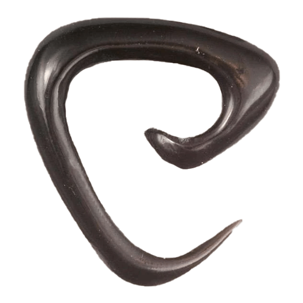 Triangular Spiral Solid Horn Hook -  horn