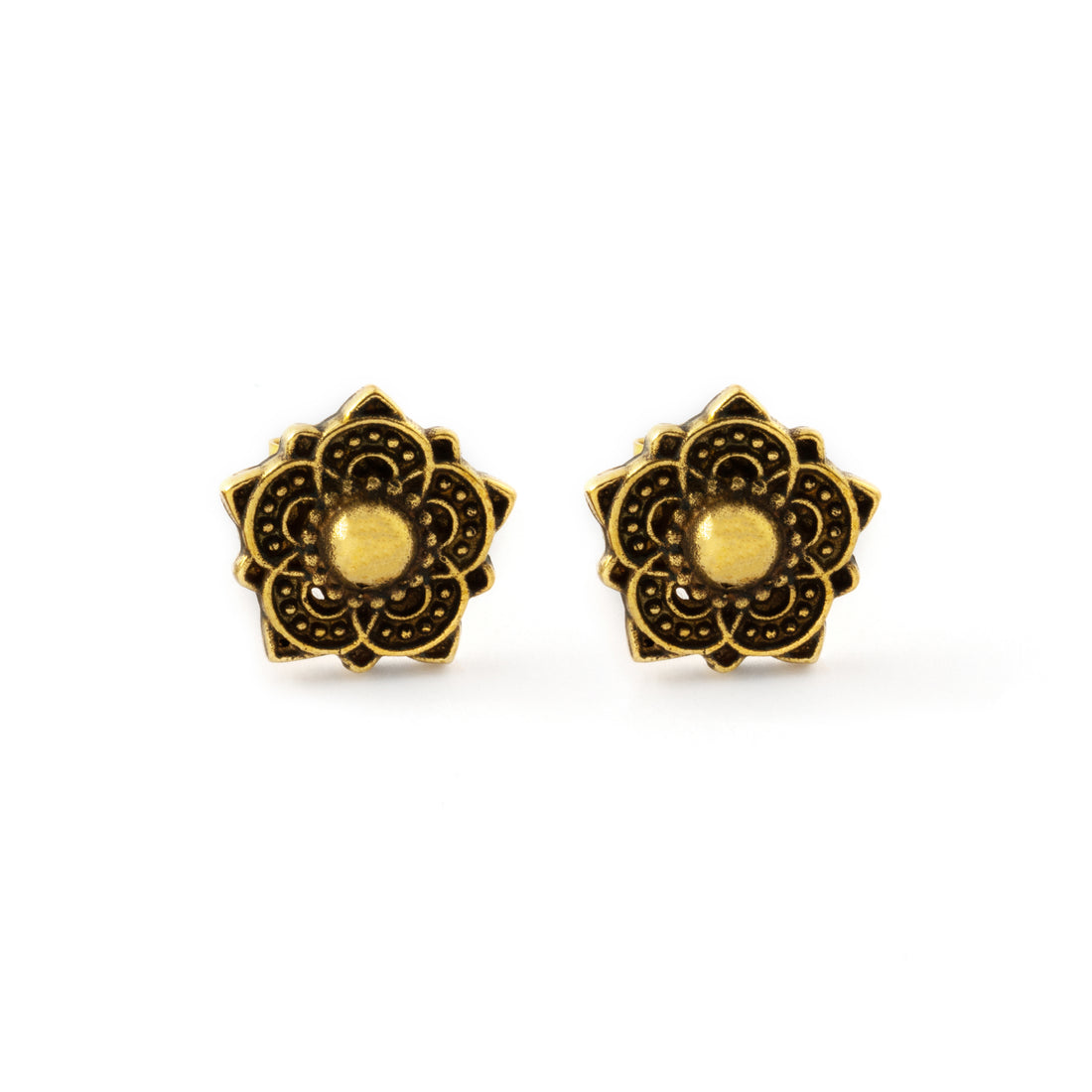 Tribal-Flower-Stud-Earrings