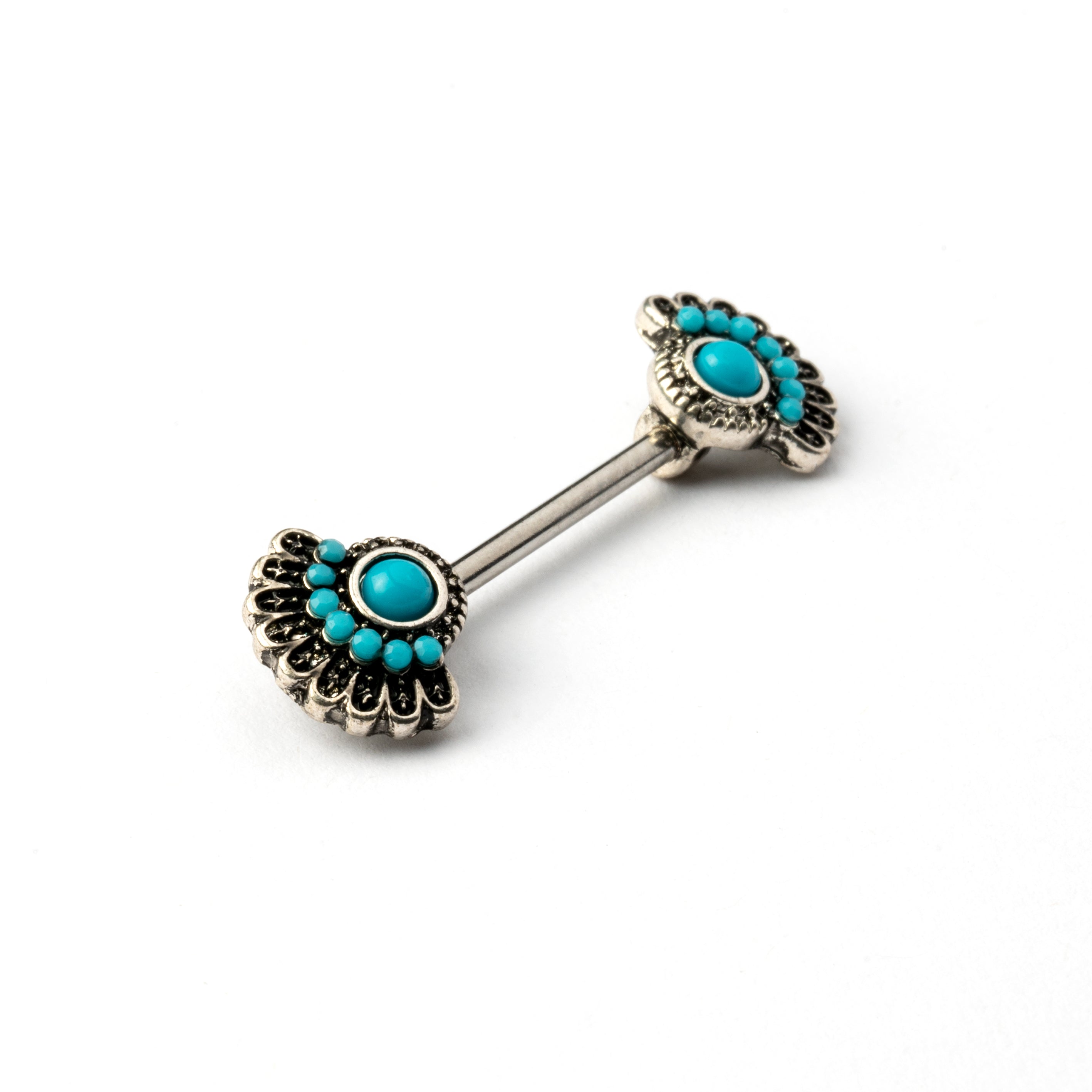 Turquoise on sale nipple bars