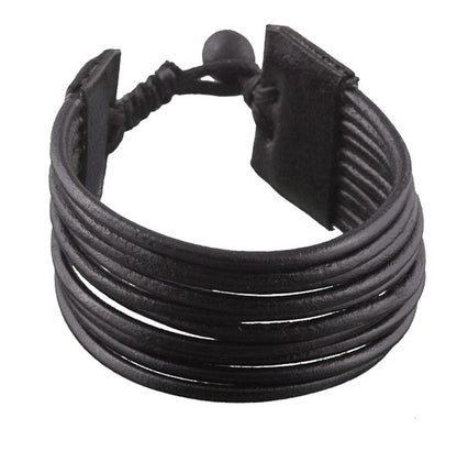 Multi Leather String Bracelet