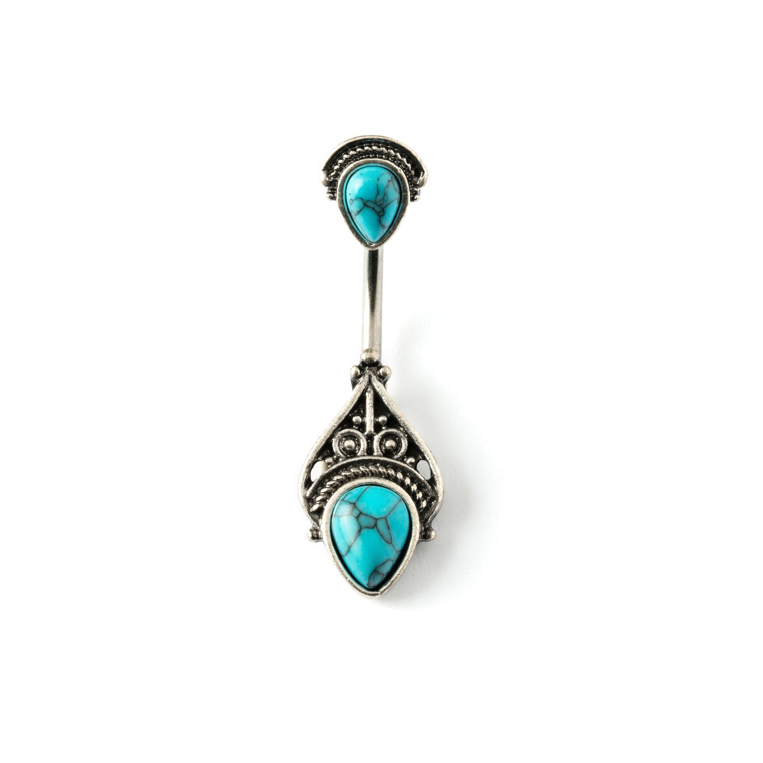 Turquise-belly-button-ring