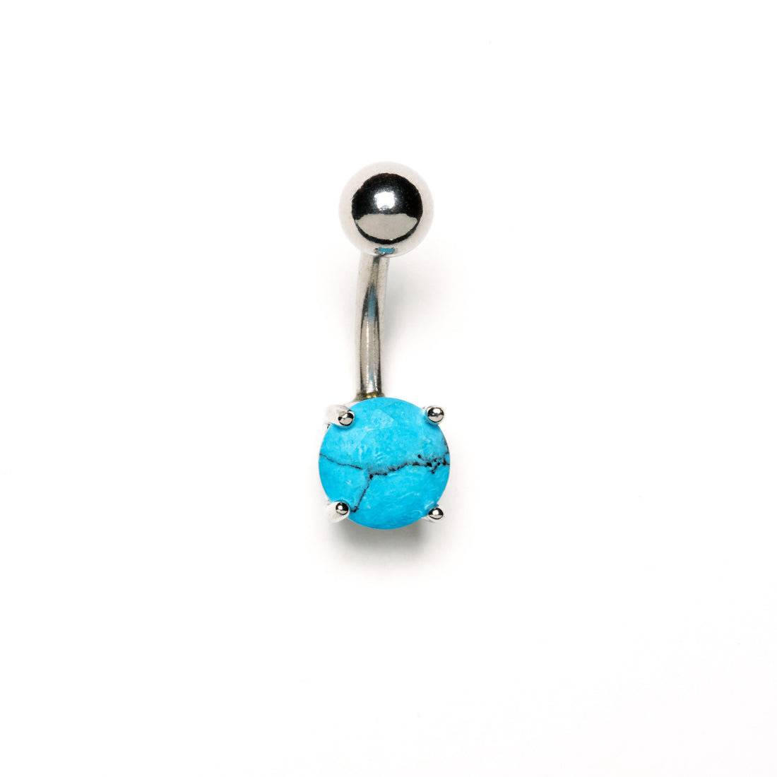 Belly Bar with Turquoise frontal view