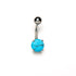 Belly Bar with Turquoise frontal view