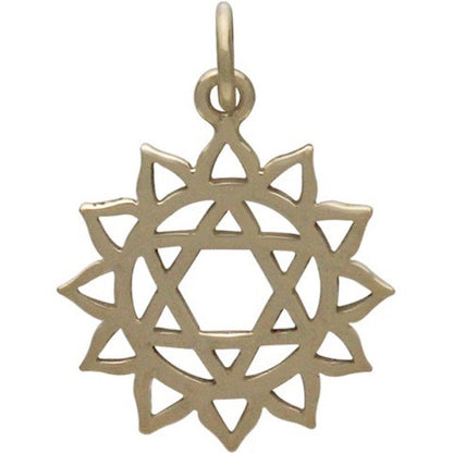 Silver Heart Chakra Charm