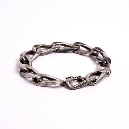 Vintage chunky silver bracelet | Tribu London