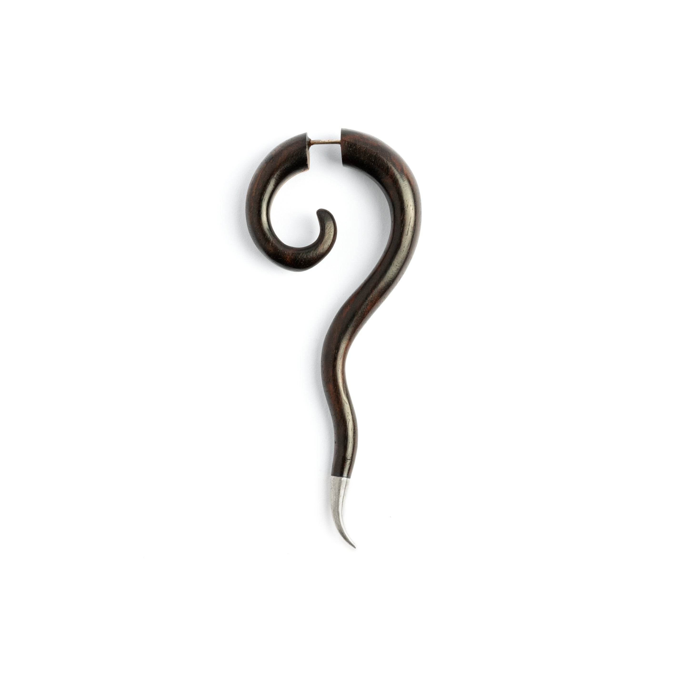 Wailuku Earrings - Blackwood silver tip
