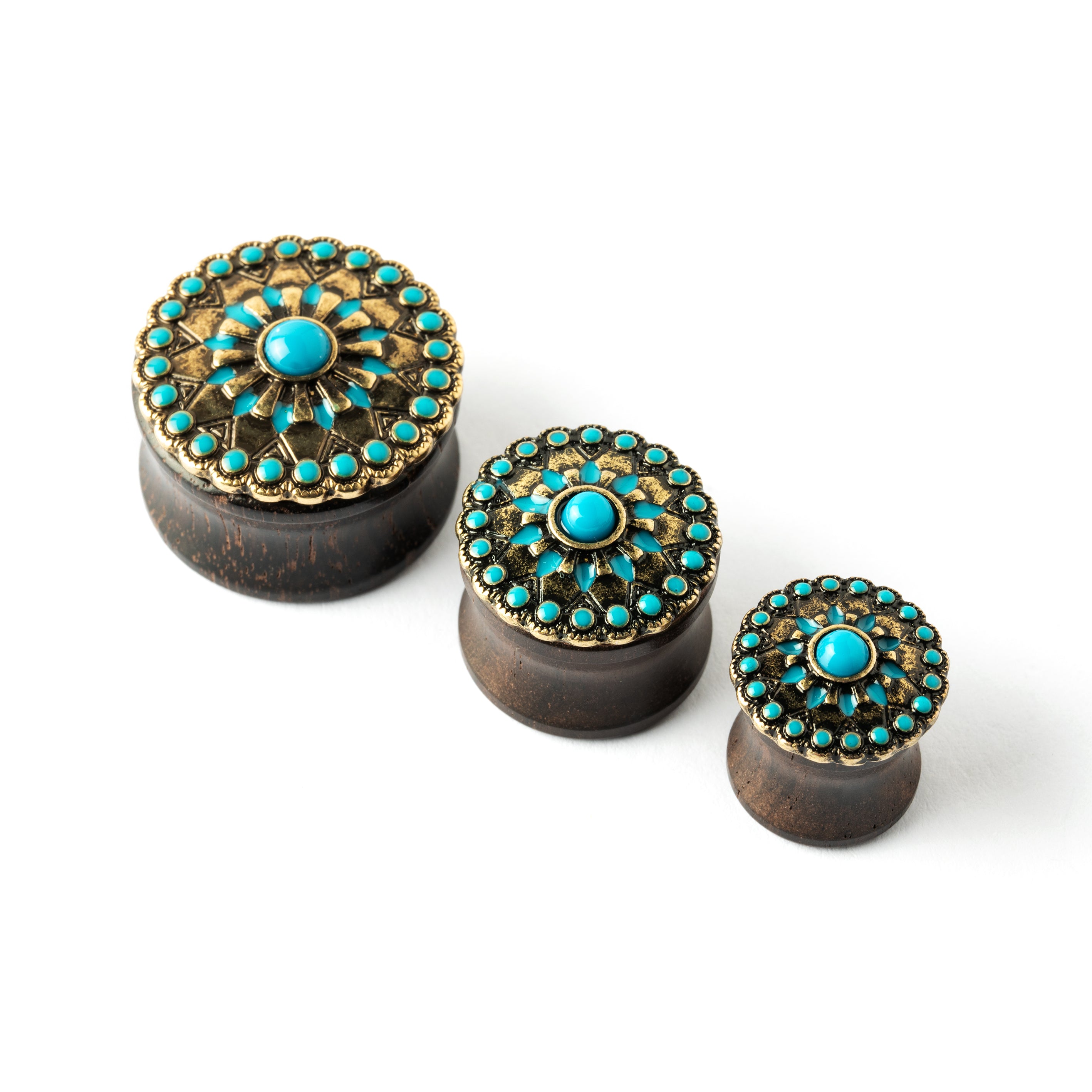 Wood-Turquoise-plug-earring_5