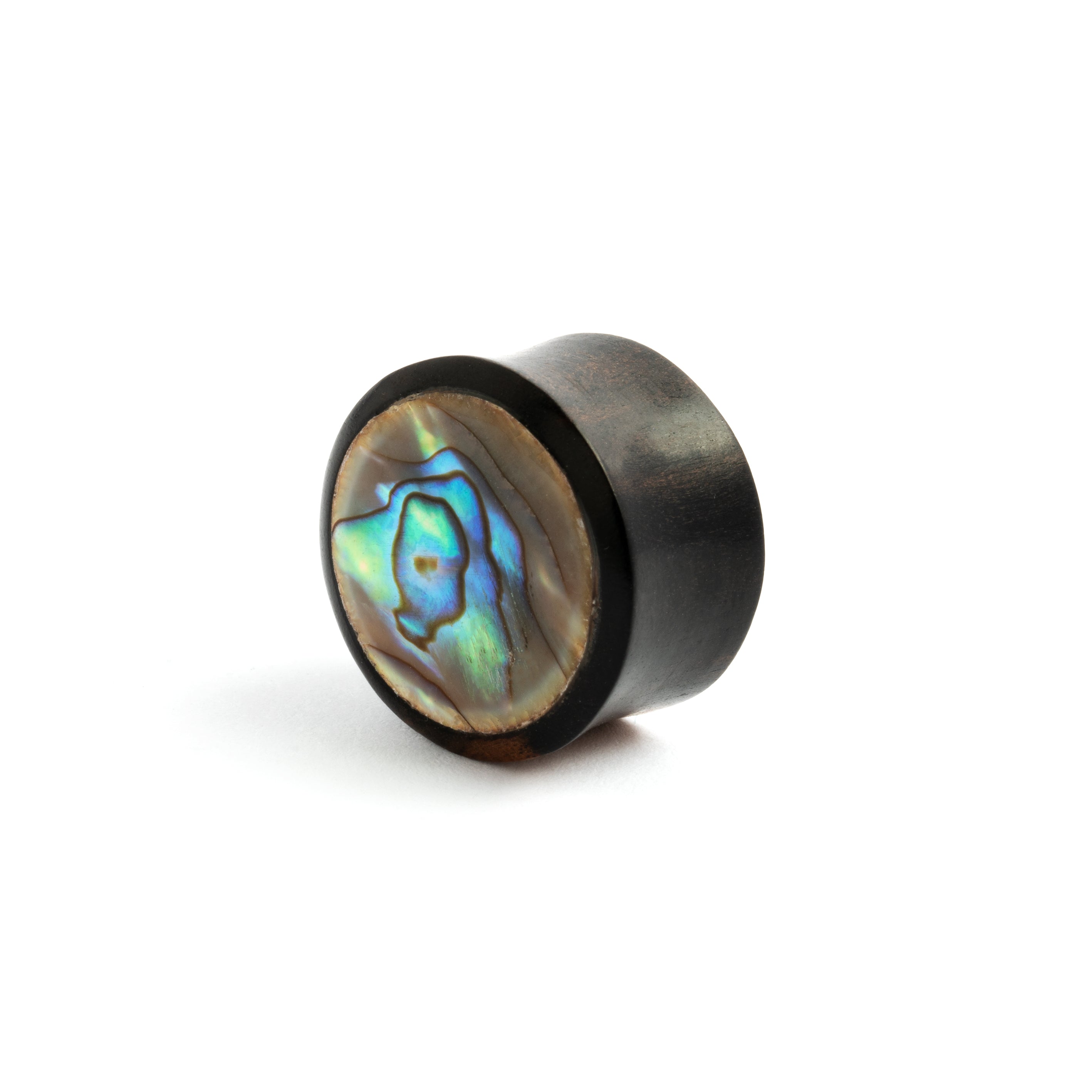 Wood &amp; Paua Shell Plug