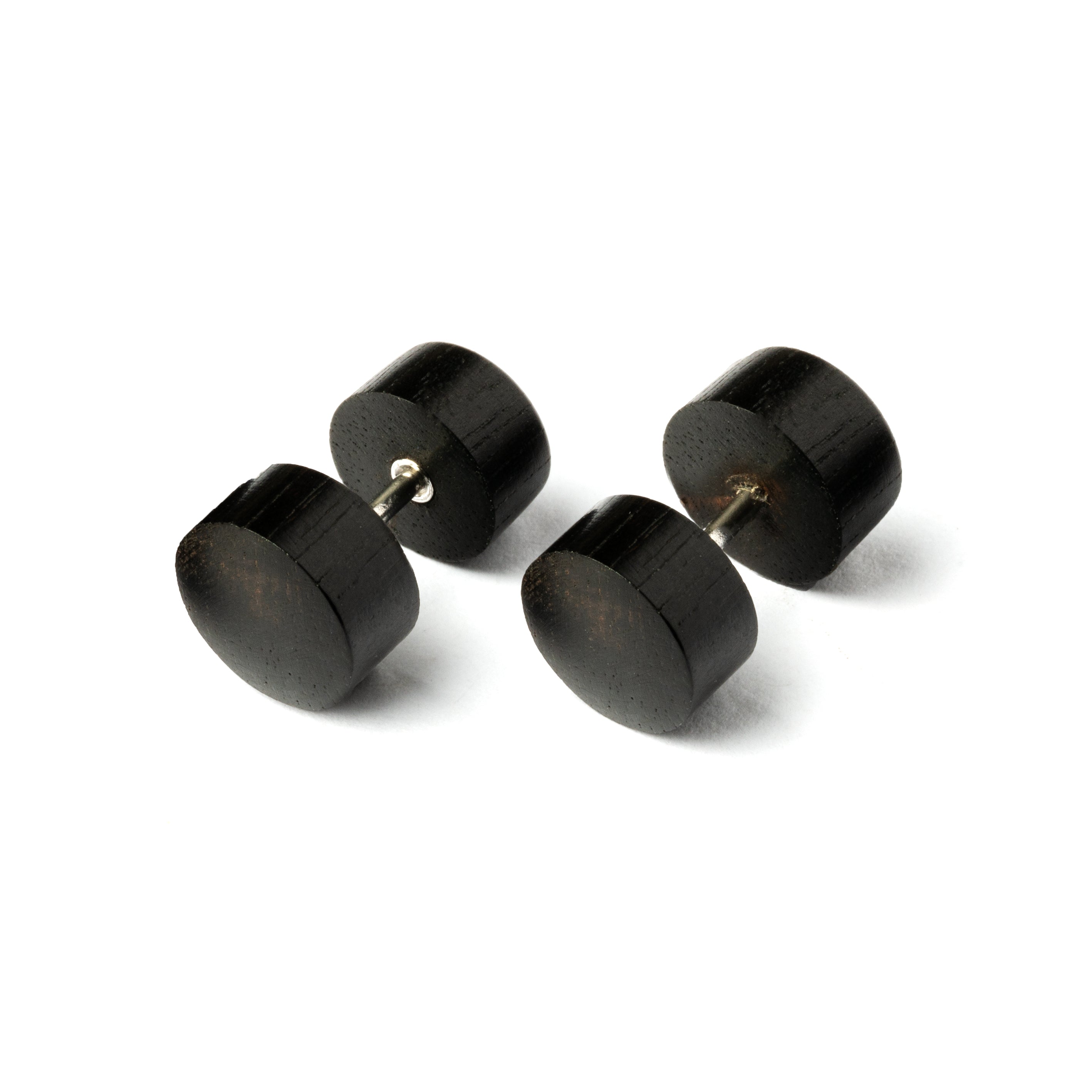 pair of Arang Blackwood fake plugs right front view