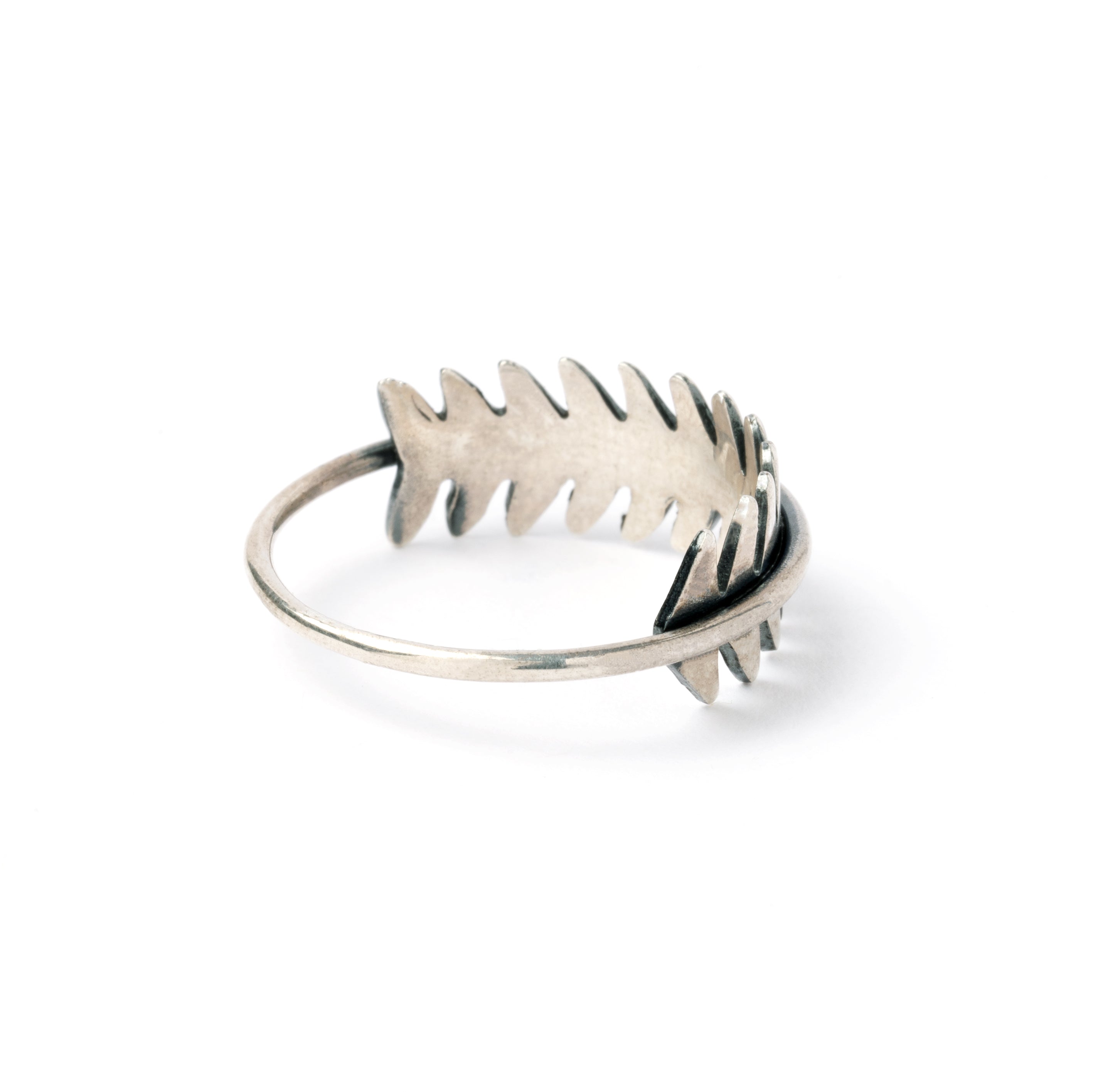 Wrapped Leaf Silver Ring