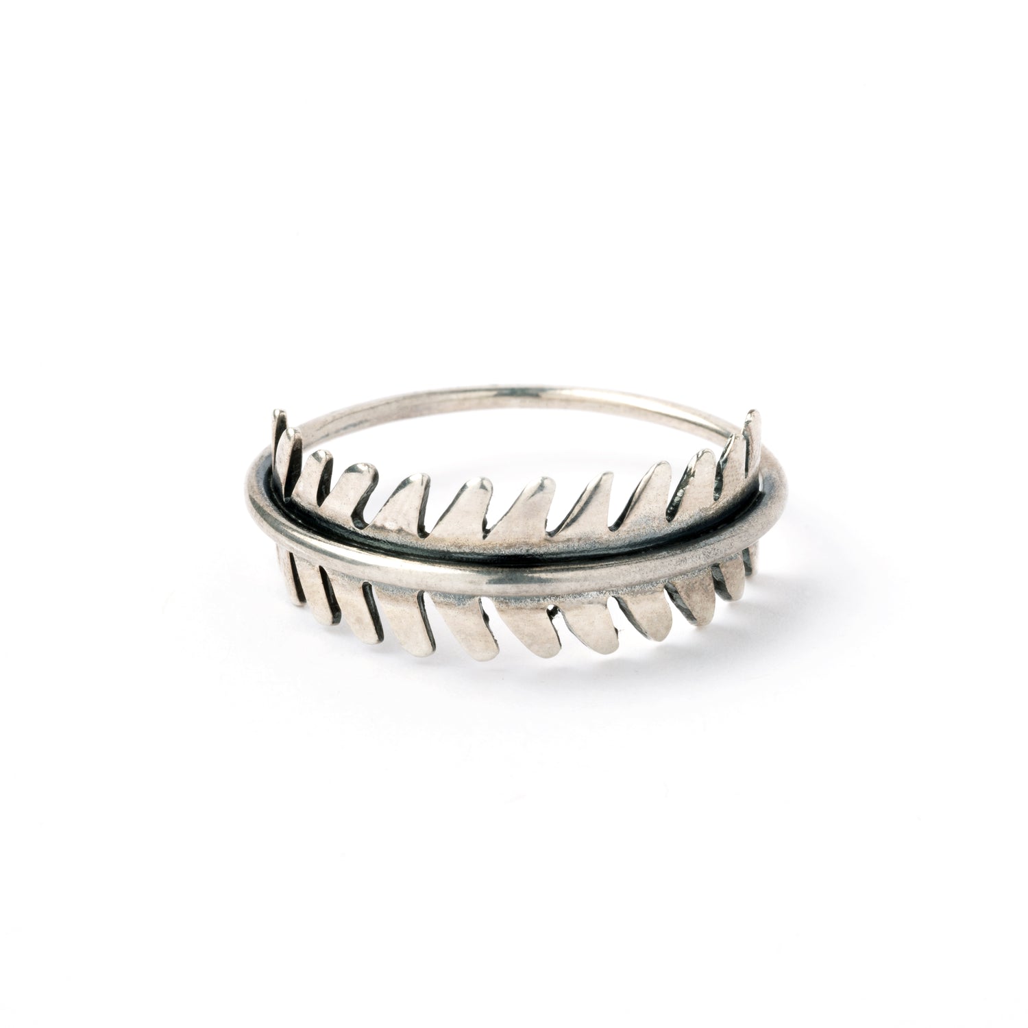 Wrapped Leaf Silver Ring