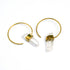 Zen Crystal Hoop Earrings frontal view