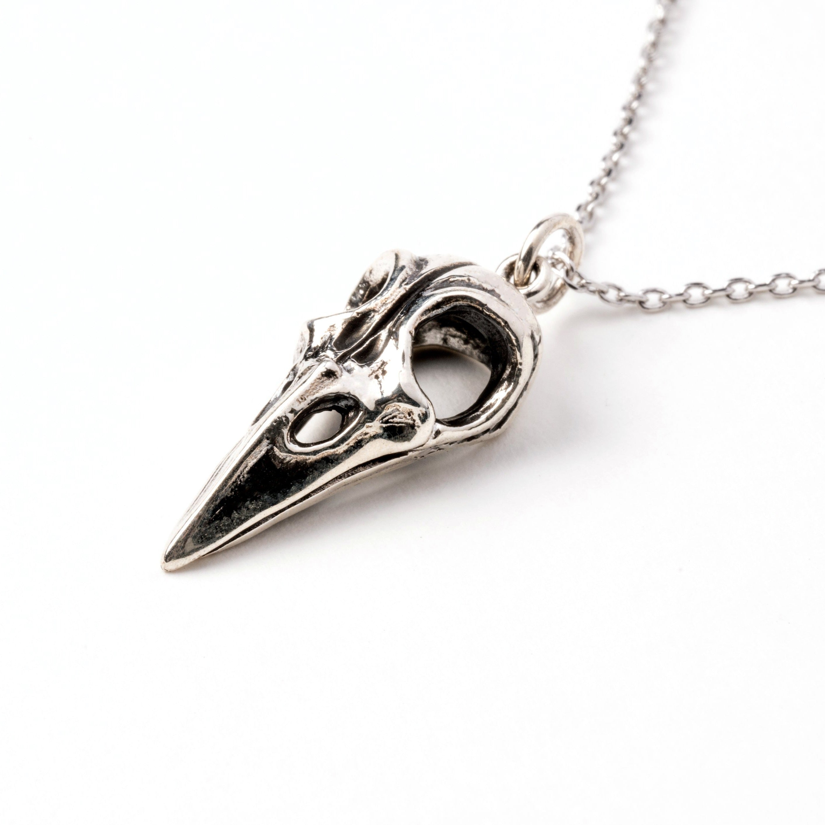 Raven hot sale head necklace