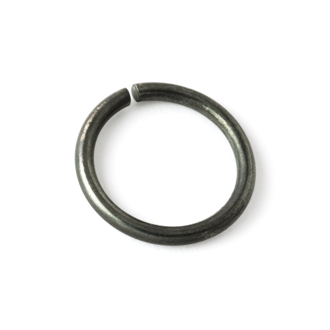 Black Silver Seamless Hoop right side view