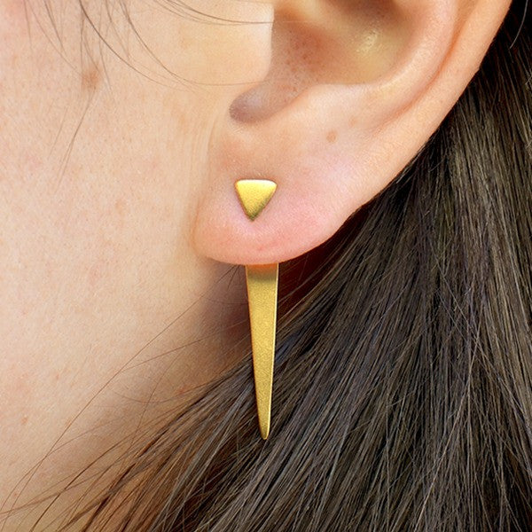 Gold Triangle Ear Jacket 