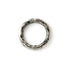 4mm Hammered Silver Seamless Hoop frontal view