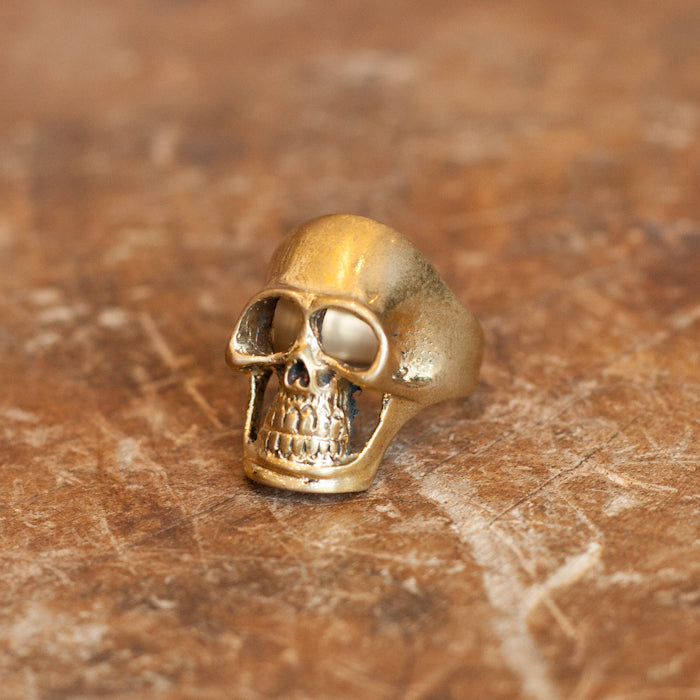 Solid Brass Skull Ring