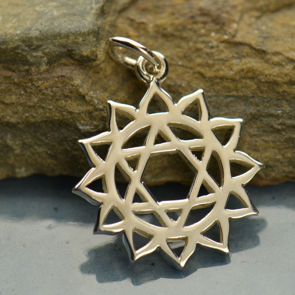 Silver Heart Chakra Charm